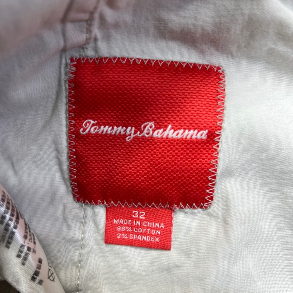 Tommy Bahama Shorts Mens 32 Green Stretch Bedford Bay Ko Olina Hawaiian Aloha - Picture 5 of 15